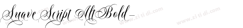 Suave Script AltBold字体转换